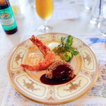 青海波 海の舎 - -Main Dish- 淡路牛ビフカツ＆エビフライ