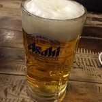 ホルモン焼 夏冬 - 生ビール2015.03