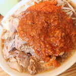 ぶた入りオロチョンラーメン＋トッピング全部