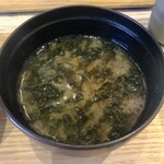 まぐろ大谷 - あおさ汁