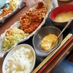 黒酢チキン南蛮定食 たかもとや - 料理写真: