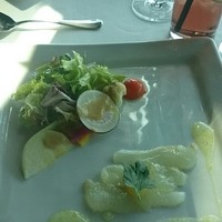 Fish Bank TOKYO - 前菜　カルパッチョ爽やかなレモンの香り　バーニャカウダ