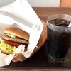モスバーガー - 朝の野菜バーガーとアイスコーヒーのセット～（税込540円）