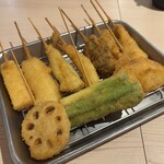 元祖串かつ 恵美須商店 - 盛り合わせ10本@1,280円
