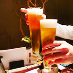 37164660 - ランチビール、グラスがおしゃれ！