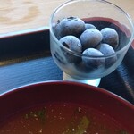 ぷらたなす - 地元木曽産のブルーベリーを凍らせたひんやり甘酸っぱいデザート
