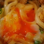 定食あぶく - 温玉とり天ぶっかけ（温玉）