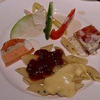 オチェーアノ - OCEANO ＠HOTEL MIRACOSTA 3皿目 ペンネ2種のソースとテリーヌ・ゼリー寄せ・野菜類