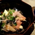 お花 - 筍と菜の花の土佐煮＆
            奥播磨 山廃純米