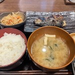 しんぱち食堂 - 料理写真:朝さば文化干し定食＋大根キンピラ