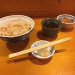 尾張家 - ランチセットは、おでんと刺身が付きます。