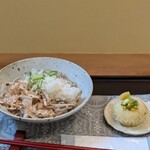 素っ花 - おろしそばと季節限定おはぎセット