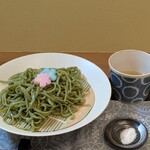 素っ花 - 抹茶そば、塩又は白だしで。