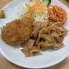 鮨みつ - 料理写真:豚バラ生姜焼きフライCセット　940円　ライス大盛り　＋100円