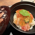 ふっかん - 椀　夏野菜　トロロとそうめん