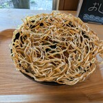 うどん やまぼうし - 牛すじごぼう天うどん　麺大盛