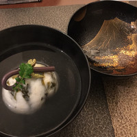 日本料理 晴山 - 2015/3 お椀・・・わかめの真薯