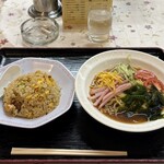 平成 - 料理写真:冷やし中華 焼きめしセット@９８０円！