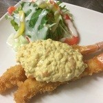 とりひで - 特大エビフライ