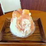 T2の菓子工房 - 桃とアールグレイのかき氷