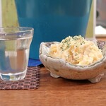 大八 - 喜楽里 純米原酒 空海水仕込みと ポテトサラダ