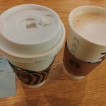 スターバックス・コーヒー - ドリンク写真:カフェミスト(Grande、540円)、One more coffee(Grande、150円)