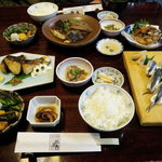 hamakichimamakaritei - ままかり寿司＆シャコの唐揚げ