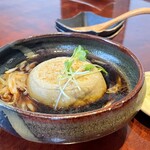 地粉や - 鴨汁のそばがき