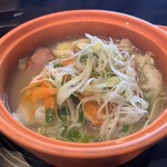 芦野温泉 - 朝食　鴨汁