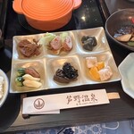 芦野温泉 - 朝食　全景