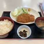 あそう温泉　白帆の湯　水郷の間 - とんかつ定食がついていました