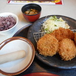 Katsugin - 満腹定食ラン（メンチカツ×３・チキンカツ７５ｇ）