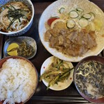 やぶ重 - しょうが焼き御膳@1200