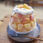 mUah BAKE - 料理写真:店内用かき氷 ピーチ☆