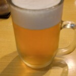万福 - 生ビール(中)600円