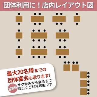 広島駅直結でアクセス抜群！広々空間でサク飲みから各種宴会まで◎