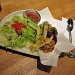 藍風珈琲店 - 己書プレート