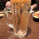 やきとり にしだ場 - 鬼おろしグレープフルーツサワー