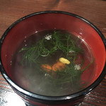 北地蔵 - 【北地蔵】ウニと松藻のお吸い物