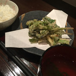 北地蔵 - 【北地蔵】山菜の天ぷら