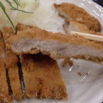 とんかつ食堂 - ロースカツの切り口