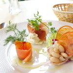 ラ・ポルタ・フェリーチェ - コースランチの前菜三種