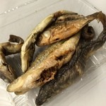 Yamamoto Bamba Shouten - 川魚の南蛮漬け。鮎以外にも数種の川魚を使った一品です。