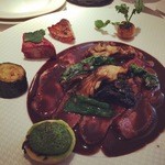 レストラン コバヤシ - フランス産まぐれ鴨胸肉のロースト　ソースサルミ（＋６００円）