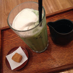 茶鍋カフェ kagurazaka saryo - 抹茶クリームラテ
