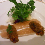 伊達鶏の前菜。