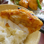 銀座 和らん - ふんわり、フリッターのような柔らかいふぐの唐揚げちゃん♡　肉厚でおいし〜〜〜〜い（#＾＾#）