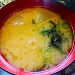銀座 和らん - 生海苔が入ってとろみのあるお味噌汁！
