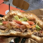 バーガーキング - ベーコンチーズワッパーの断面