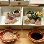 界 出雲 - 料理写真:宝楽盛り お造り取り合わせ／八寸